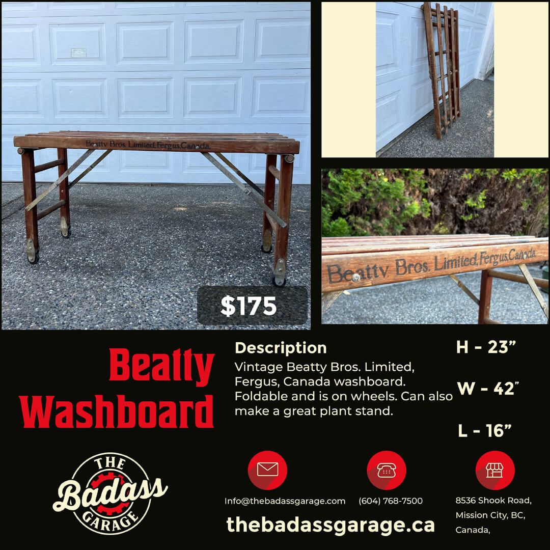Beatty Washboard on consignment