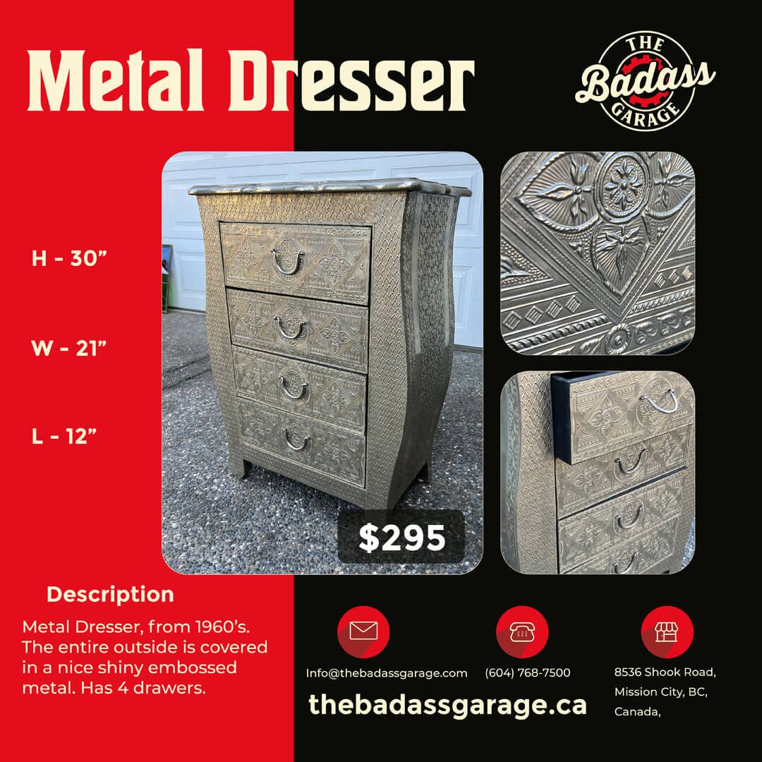 Metal Dresser on consignment