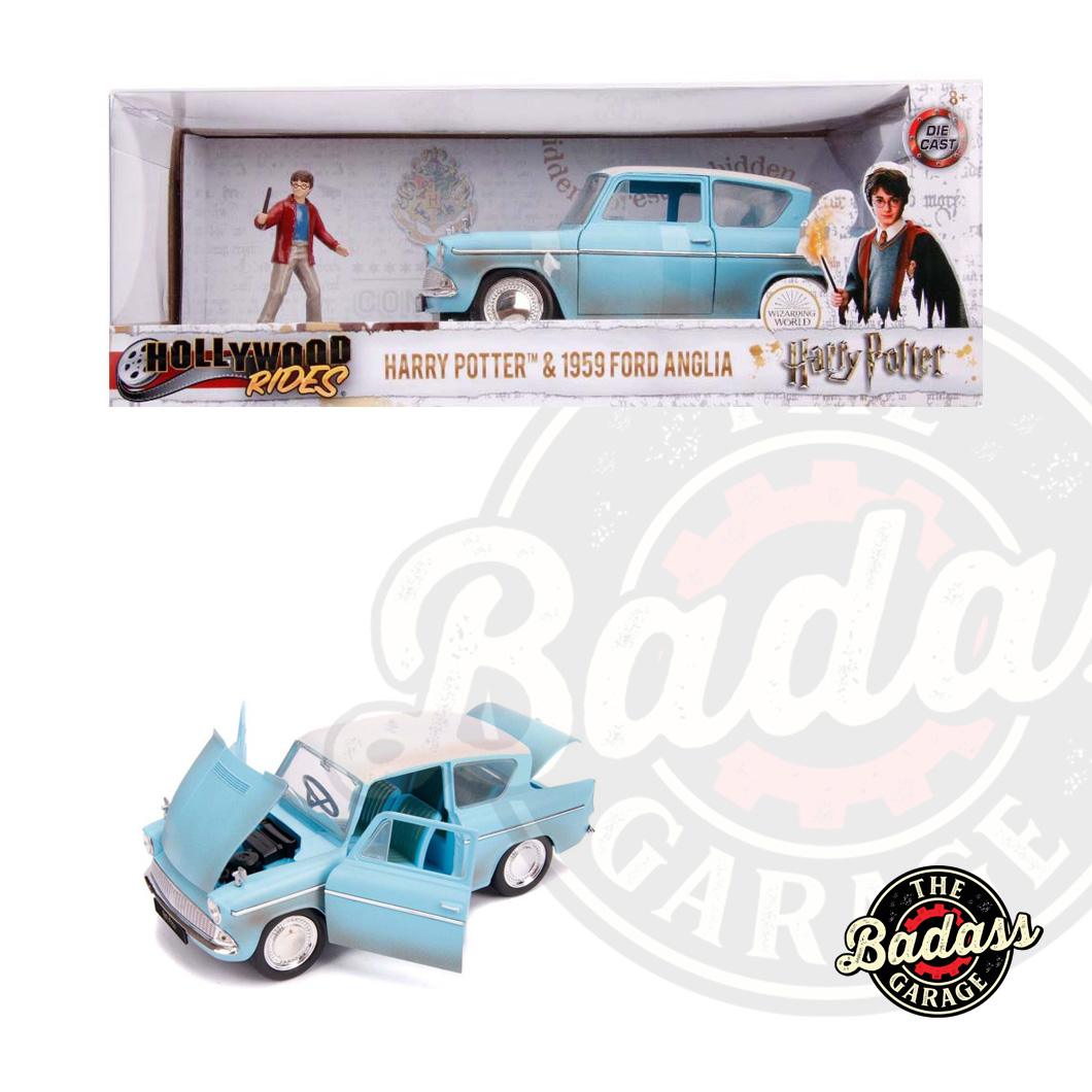 Voiture Ford Anglia bleue 1959 & Harry Potter JADA TOYS