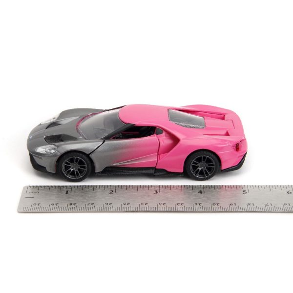 gradient pink sports car diciest toy car model