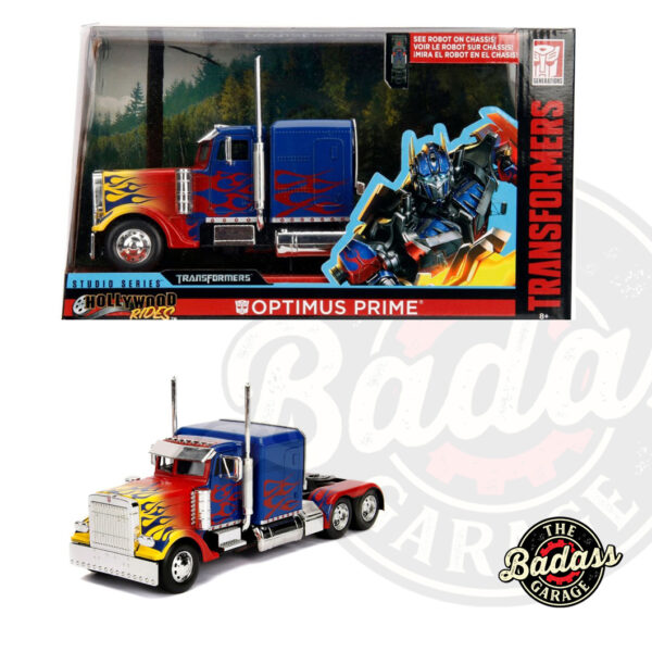 Jada 1/24 Scale "Hollywood Rides" Transformers 1- Optimus Prime - Diecast Metal Collectible Model Diesel Truck
